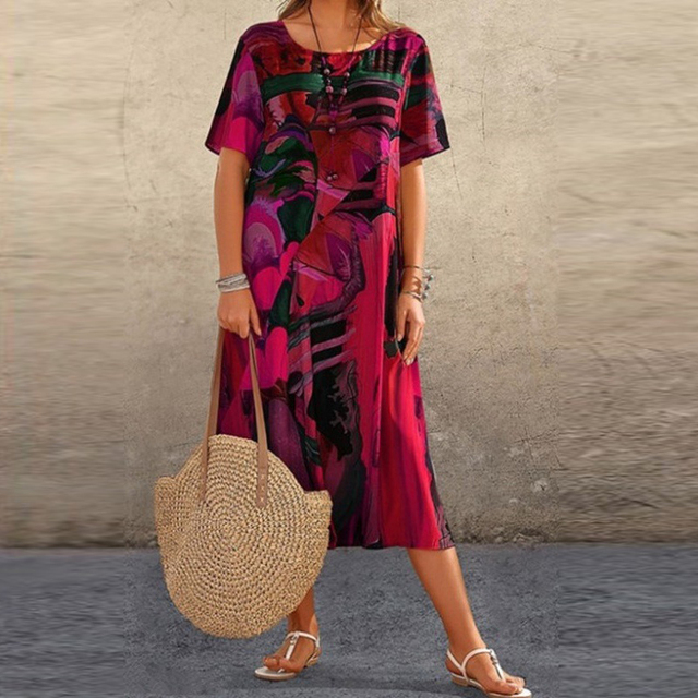 Wygodna sukienka w kwiaty Joelle | Elegancja i wygoda na każdą okazję
