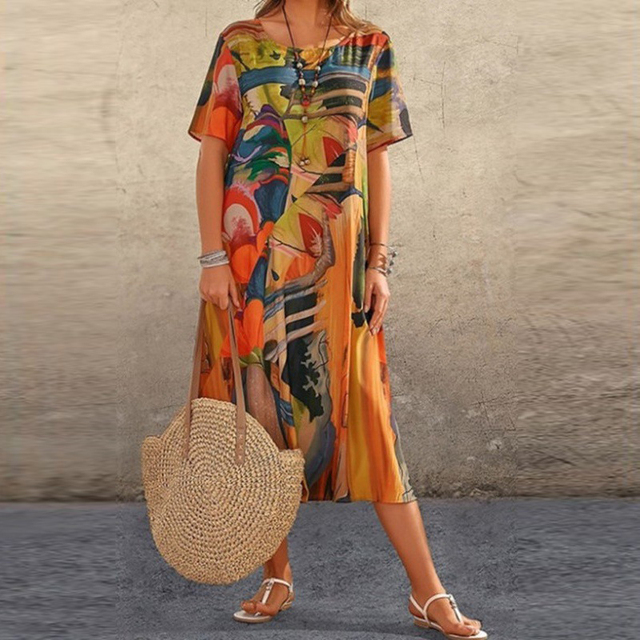 Wygodna sukienka w kwiaty Joelle | Elegancja i wygoda na każdą okazję