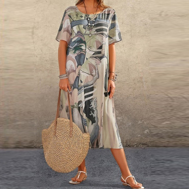 Wygodna sukienka w kwiaty Joelle | Elegancja i wygoda na każdą okazję
